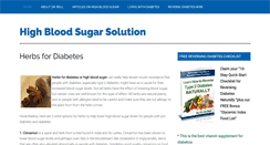 Desktop Screenshot of highbloodsugarsolution.com